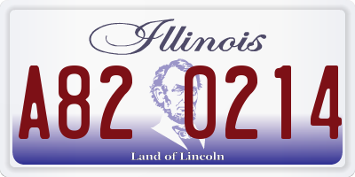 IL license plate A820214