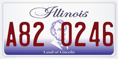 IL license plate A820246