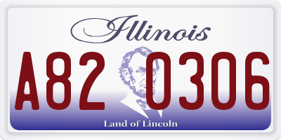 IL license plate A820306