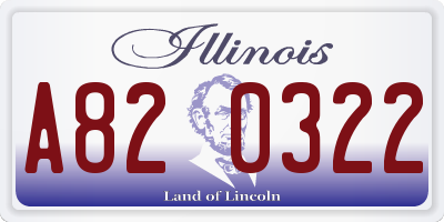 IL license plate A820322