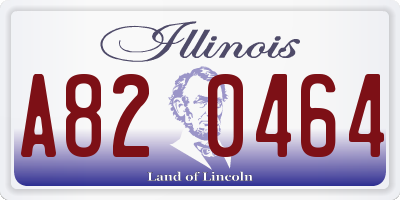 IL license plate A820464
