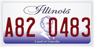 IL license plate A820483