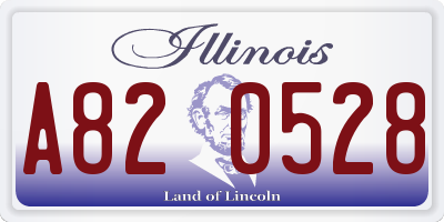 IL license plate A820528