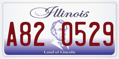 IL license plate A820529