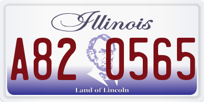 IL license plate A820565