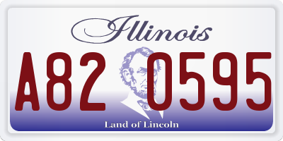 IL license plate A820595