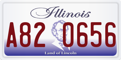 IL license plate A820656
