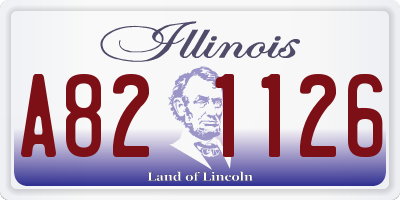 IL license plate A821126