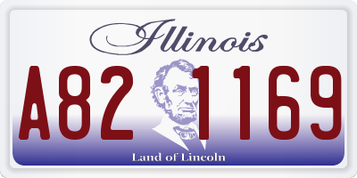 IL license plate A821169