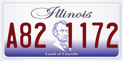 IL license plate A821172