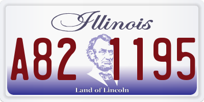 IL license plate A821195