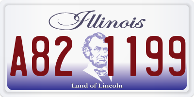 IL license plate A821199