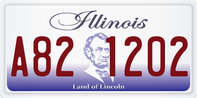 IL license plate A821202