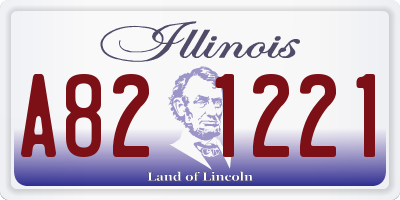 IL license plate A821221