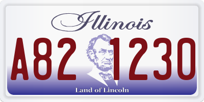 IL license plate A821230