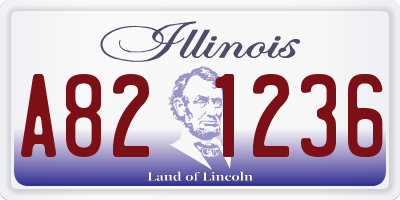 IL license plate A821236