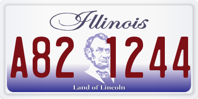IL license plate A821244
