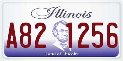 IL license plate A821256