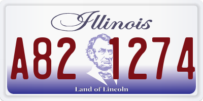 IL license plate A821274
