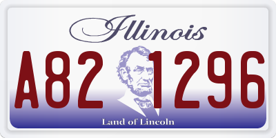 IL license plate A821296