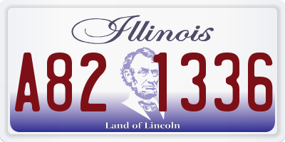 IL license plate A821336