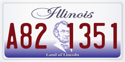 IL license plate A821351