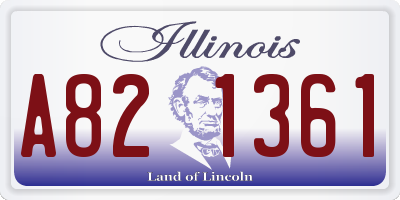 IL license plate A821361