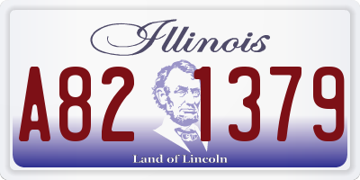 IL license plate A821379