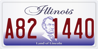 IL license plate A821440