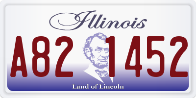 IL license plate A821452