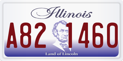 IL license plate A821460