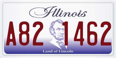 IL license plate A821462