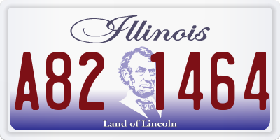IL license plate A821464