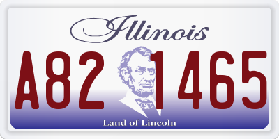 IL license plate A821465