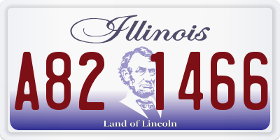 IL license plate A821466