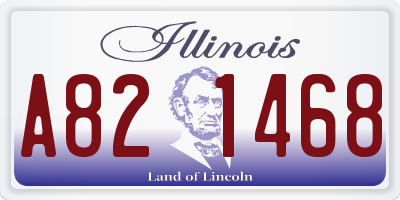 IL license plate A821468