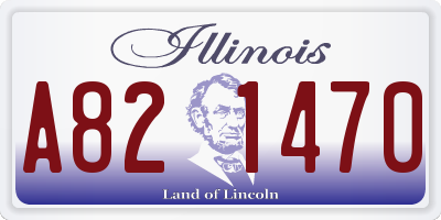 IL license plate A821470