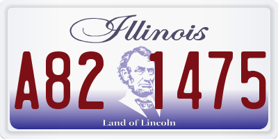 IL license plate A821475