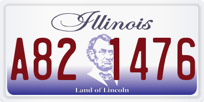 IL license plate A821476