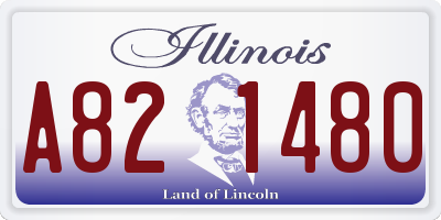 IL license plate A821480