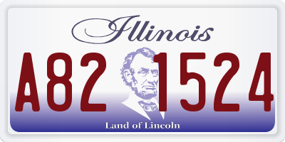 IL license plate A821524