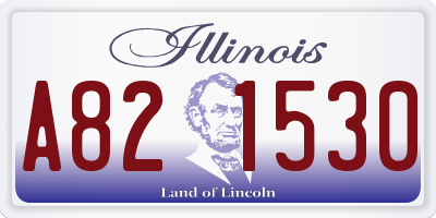 IL license plate A821530