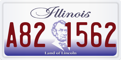IL license plate A821562