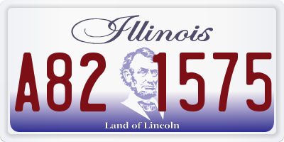 IL license plate A821575