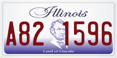 IL license plate A821596