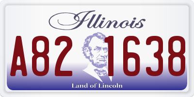 IL license plate A821638