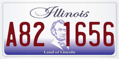 IL license plate A821656