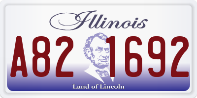 IL license plate A821692