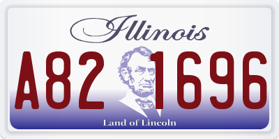IL license plate A821696