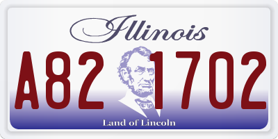 IL license plate A821702